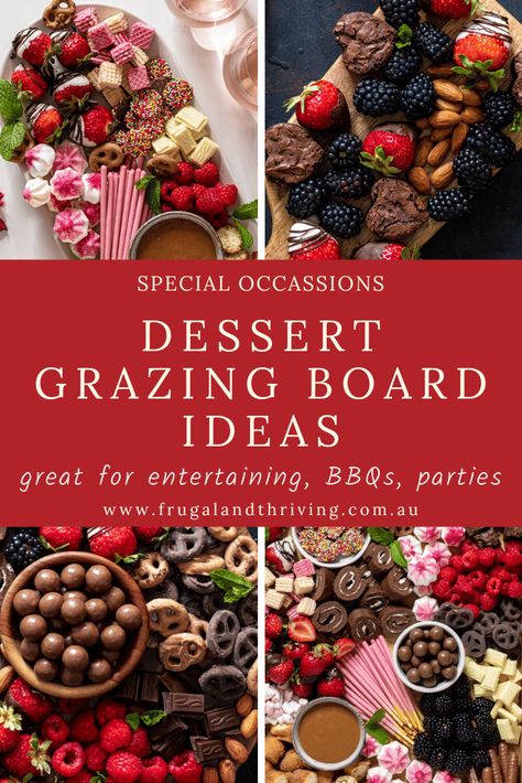 Indulge in a variety of sweet treats with these dessert platter ideas. Perfect for parties, events, Valentine's Day, or a special treat. Dessert Charcuterie Board For Wedding, Party Snack Trays Platter Ideas, Dessert Charcuterie Grazing Table, Chocolate Grazing Platter, Dessert Grazing Table Ideas Birthday, Sweets For Charcuterie Board, Grazing Platter Dessert, Fruit And Dessert Board, Sweet Boards Ideas