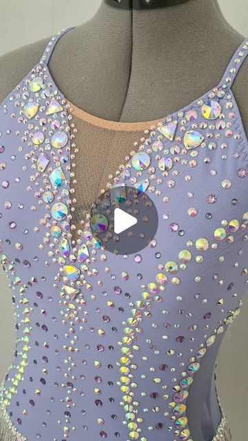 Sara Wahlberg|Costume design on Instagram: "Ready for some magic? 😉🪄🪄  #wahlbergcreations  #batontwirlingcostume #batontwirling #twirlingbaton #twirling #leotard #lavender #bling #rhinestones #strass #beaded #custommade #costumedesigner" Leotard Stoning Ideas, Rhinestone Leotard, Baton Twirling Costumes, Crystal Ideas, Twirling Costumes, Aerial Costume, Baton Twirling, Rhinestone Costumes, Bling Rhinestones