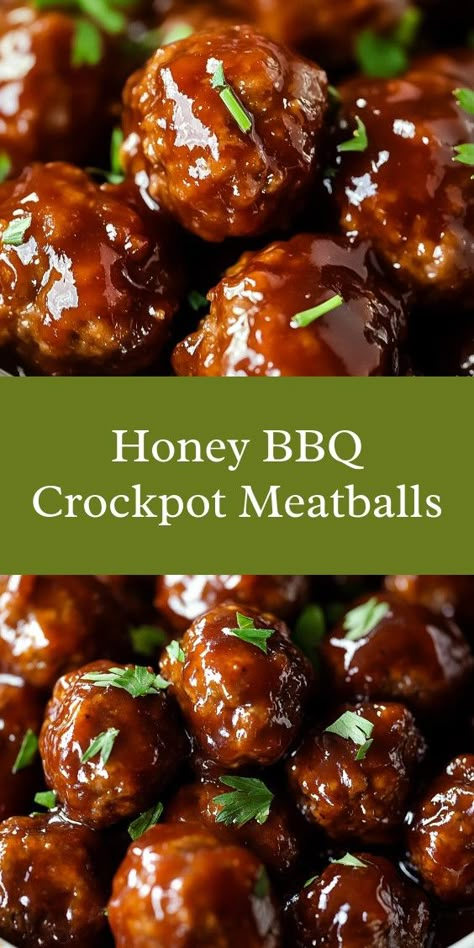 Preparing honey BBQ crockpot meatballs on a cozy Saturday felt special. The aroma filled our home, sparking joy and laughter as my partner and kids gathered around, sharing stories and excitement. It became a cherished family tradition, uniting us around deliciousness. Bbq Crockpot Meatballs, Honey Appetizers, Barbecue Turkey, Healthy Bbq Recipes, Bbq Meatballs Crockpot, Bbq Crockpot, Bbq Meatball Recipe, Party Meatballs, Healthy Bbq