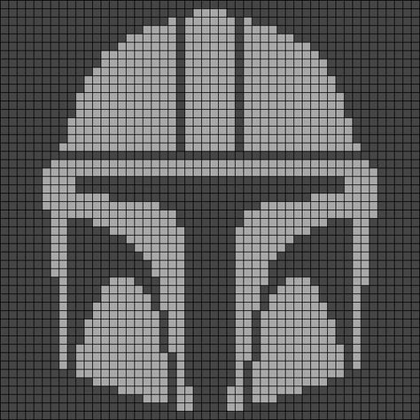 Star Wars Tapestry, Crochet Alpha Pattern Star Wars, Mandalorian Alpha Pattern, Pixel Art Pattern Star Wars, Starwars Alpha Pattern, Star Wars Grid Pattern, Star Wars Tapestry Crochet, Starwars Crochet Free Pattern, Star Wars Pixel Art Grid