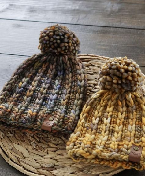 16 Winter Crafts for Adults | Cosy DIY Makes | LoveCrafts Bulky Knit Hat Pattern, Loom Knit Hat, Knit Hat Pattern, Malabrigo Rasta, Knit Beanie Pattern, Rasta Lion, Lion Brand Wool Ease, Chunky Knitting Patterns, Malabrigo Yarn