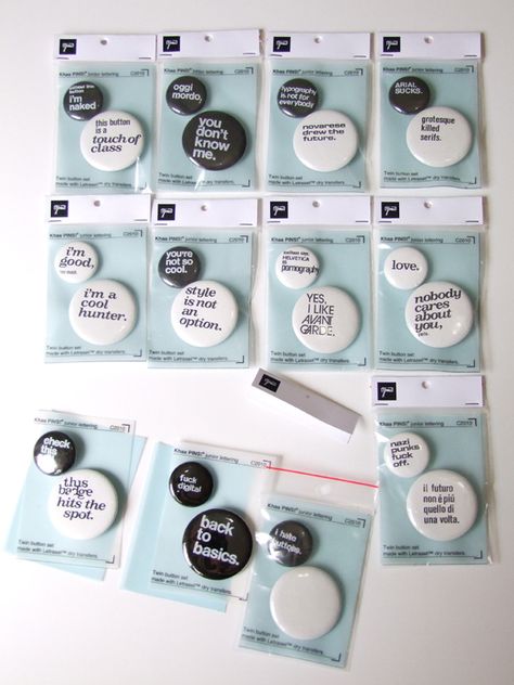 Creative Badges Ideas, Pin Design Ideas Button, Griptok Design, Button Badge Design, Pin Badge Design, Pin Packaging, Pin Button Design, Badge Ideas, Learn Hand Lettering