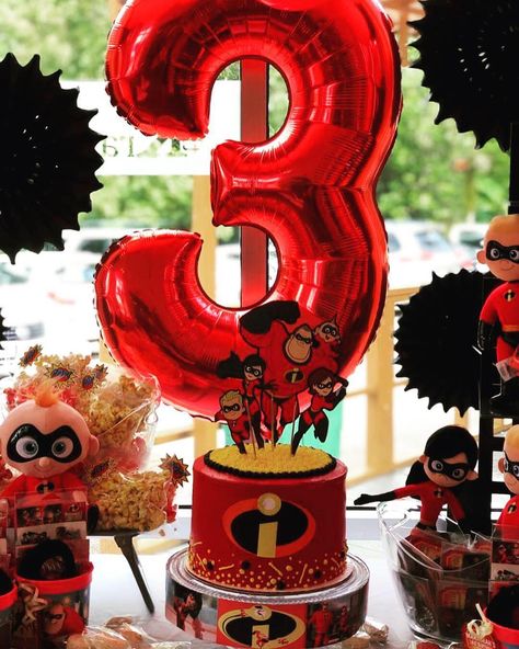 Incredibles 2nd Birthday Party, Incredibles 3rd Birthday Party, Incredibles Birthday Party Cake, Incredibles 1st Birthday Party, Incredibles Birthday Party Decorations, Jack Jack Incredibles Party, The Incredibles Party Ideas, The Incredibles Birthday Party, The Incredibles Cake