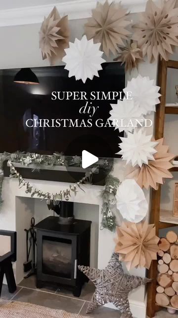 thewhitethistle on November 24, 2023: "DIY CHRISTMAS CRAFTS ⁠🎄Foraged garland⁠
⁠
Supplies:⁠
Foraged foliage (I went for two types of eucalyptus leaf)⁠
Wooden beads - I got a set of assorted beads for about £12, and they can be used for a whole host of crafts⁠
A needle and string.⁠
⁠
I started by hot glueing the first bead to the strong and then threaded my leaves through the needle. Added two small beads and one large one for every section.⁠
I used two small command hooks to put it up and ... Foraged Garland, Types Of Eucalyptus, Diy Christmas Garland, Eucalyptus Leaf, Diy Christmas Crafts, Command Hooks, Small Beads, Eucalyptus Leaves, Christmas Garland