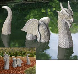 3-Piece Winged Dragon Garden Sculpture - to make in ceramic! Dragon Garden Ideas, Garden Dragon, Ceramic Dragon, Ceramic Garden Art, Easy Dragon Sculpture, Ceramic Dragon Sculpture, Dragon Garden Statue, Fairy Garden Sculptures & Statues, Dragon Garden Sculpture