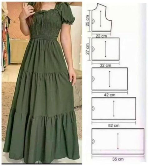 Dress Sewing Patterns Free, Projek Menjahit, Clothing Pattern Design, Easy Dress Sewing Patterns, Dress Sewing Tutorials, Sewing Projects Clothes, Sewing Clothes Women, Fashion Design Patterns, Sewing Tutorials Clothes