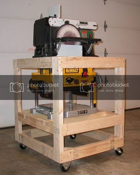 Planer Cart, Saw Storage, Small Garage, Woodworking Jig, Knife Storage, Workshop Ideas, Walnut Dining Table, Miter Saw, Woodworking Bench