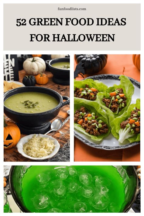 Enchant your guests with a buffet of bewitching green bites this Halloween! Dive into our spellbook of spooky, green-hued treats and devilish dishes that promise a night of frightful fun and fiendish flavors. From ghastly appetizers to monstrous main courses, find your next terrifyingly tasty inspiration here. #GreenHalloweenFoods #SpookySnacks #HalloweenPartyIdeas Halloween Green Beans, Green Halloween Snacks, Food Ideas For Halloween, Green Food Ideas, Halloween Potluck, Work Potluck, Green Foods, Halloween Themed Food, Green Snacks