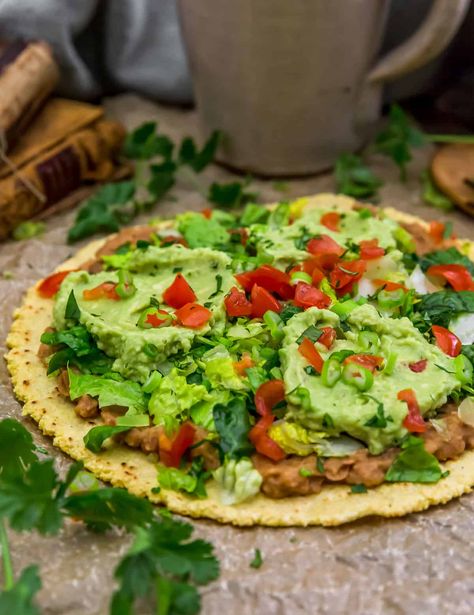 Loaded with all your favorite toppings, this easy Vegan Mexican Pizza is a flavorful and fun dinner the whole family will love. Vegan Mexican Pizza, Plant Based Pizza, Monkey And Me Kitchen Adventures, Monkey And Me, Refried Beans Recipe, Plant Based Recipes Dinner, Plant Based Lunch, Fun Dinner, Mexican Pizza