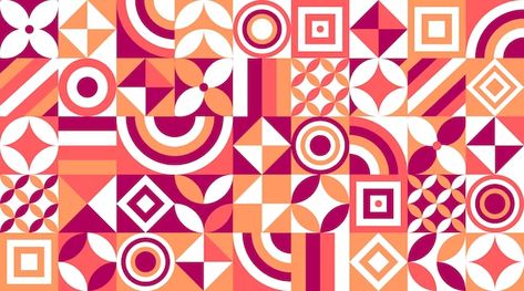 Premium Vector | Neo geo background made with colorful geometric shapes and simple geometrical figures Geometric Mural, Cafe Logo Design, Neo Geo, Geometry Design, Cafe Logo, Mosaic Patterns, Mural Wallpaper, Geometric Design, Premium Vector