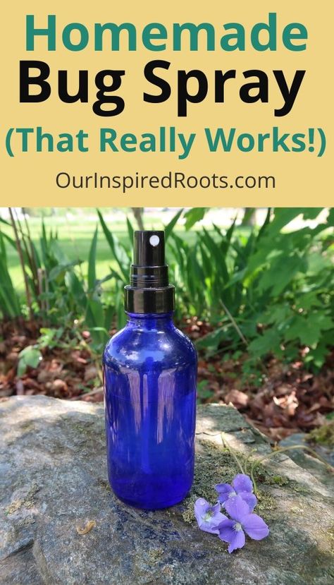 Want to make homemade bug spray with essential oils to keep bugs away naturally? This recipe works on flies, ticks, mosquitos, and gnats. It's safe for kids and babies too! #naturalliving Homemade Bug Spray Recipe, Mosquito Repellent Essential Oils, Insect Repellent Homemade, Diy Bug Repellent, Homemade Bug Spray, Diy Bug Spray, Bug Spray Recipe, Mosquito Spray, Natural Bug Spray