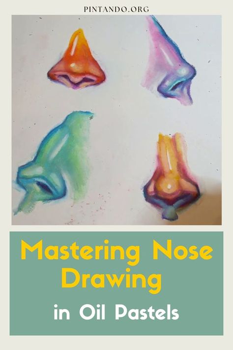 Explore the world of art with our latest tutorial: 'How I Draw Noses in Oil Pastel'! Whether you're a seasoned artist or just starting your creative journey, this step-by-step guide will unlock the secrets to capturing the intricate beauty of the nose in your portraits. Join us as we delve into the rich and vibrant world of oil pastels, and learn how to infuse your artwork with emotion and depth. Discover the artistry behind every stroke, texture, and shading, and watch your skills... Draw Noses, Nose Drawing, Oil Pastel Paintings, Colorful World, World Of Art, Oil Pastels, Pastel Drawing, Drawing Lessons, Step By Step Drawing