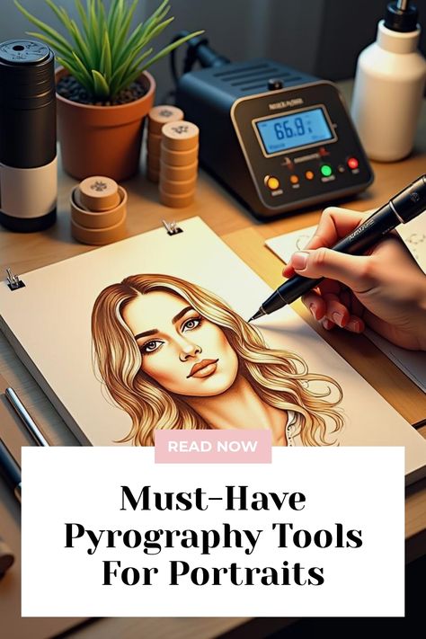 Discover the essential tools that transform wood into breathtaking portraits. Ignite your passion for pyrography and create mesmerizing masterpieces with these must-have instruments. Pyrography Tools, Essential Tools, Pyrography, Transfer Paper, Light And Shadow, Must Haves, Tools, Wood