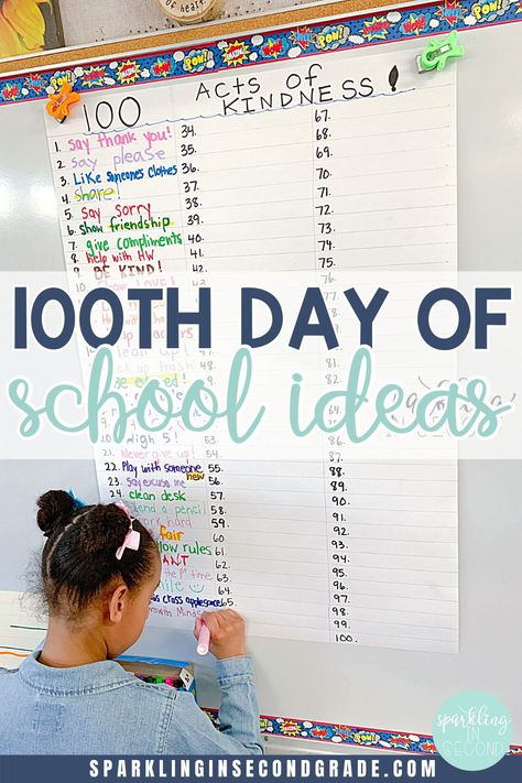 5 ways to celebrate the 100th day of school! Check out our favorite ways to celebrate 100 school days! 100 Day Of School Upper Elementary, 5th Grade 100 Days Of School, 100 Days Of School Third Grade, Upper Elementary 100th Day Activities, 100th Day Of School Second Grade, 100 Day Of School Activities 2nd Grade, 100 Days Of School Theme, 100 Days Of School 4th Grade, 100th Day Of School 3rd Grade