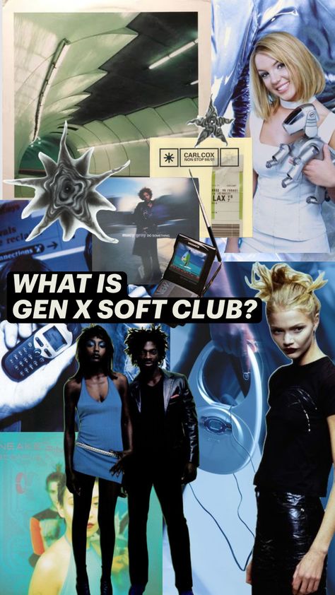 What is Gen x soft club? Read more at planetwoo.co #genxsoftclub #coreaesthetics #core #90saesthetic Gen X Soft Club, Macy Gray, Club Aesthetic, 90’s Aesthetic, Clubbing Aesthetic, Club Style, Y2k Aesthetic, Your Aesthetic, Diy Fashion