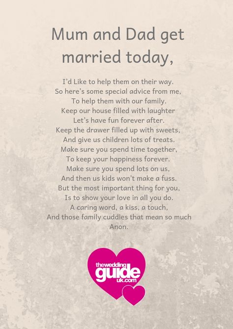 Wedding Poems Reading, Parents Poem, Wedding Reading, Wedding Ceremony Readings, Reading Poems, Wedding Quote, Wedding Script, Wedding Readings, Wedding Poems