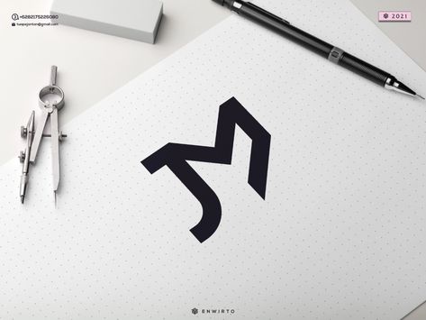 JM Monogram Logo by Enwirto on Dribbble Mf Initials Logo, Jm Monogram Logo, Jm Logo Design Art, Jm Logo Design, Personal Logo Ideas, Jm Monogram, Feedback Instagram, Jm Logo, Mi Logo