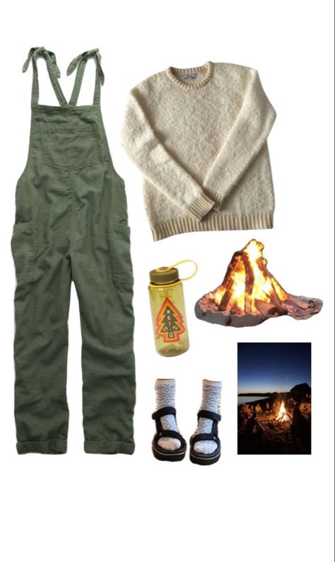 Campfire Outfit Summer, Campfire Outfit, Campfire Outfits, Camping Outfit, Wardrobe Makeover, Camping Outfits, Granola Girl, Outfit Winter, Outfit Summer