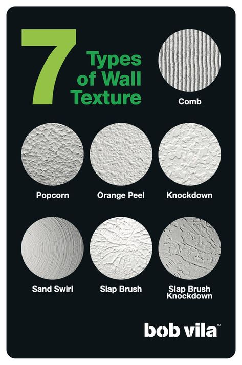 Types Of Wall Texture, Wall Texture Types, Wall Texture Patterns, Interior Wall Texture, Knockdown Texture, Drywall Texture, Types Of Texture, Orange Peel Texture, Ceiling Texture