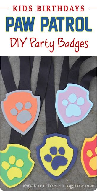 Diy Paw Patrol Party, Diy Paw Patrol, Paw Patrol Masks, Paw Patrol Badge, Summer Crafts For Toddlers, Summer Preschool Activities, Art Activities For Toddlers, Summer Camp Crafts, Make A Cake