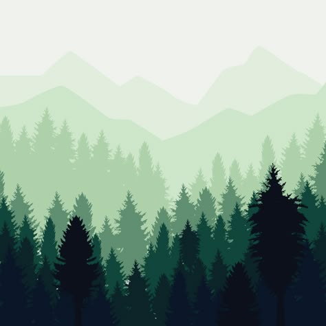 Download Abstract Forest Landscape Vector Art. Choose from over a million free vectors, clipart graphics, vector art images, design templates, and illustrations created by artists worldwide! Forest Silhouette, Nature Background Images, Picture Templates, Forest Background, Forest Illustration, Forest Wallpaper, Tree Illustration, Landscape Illustration, Forest Landscape