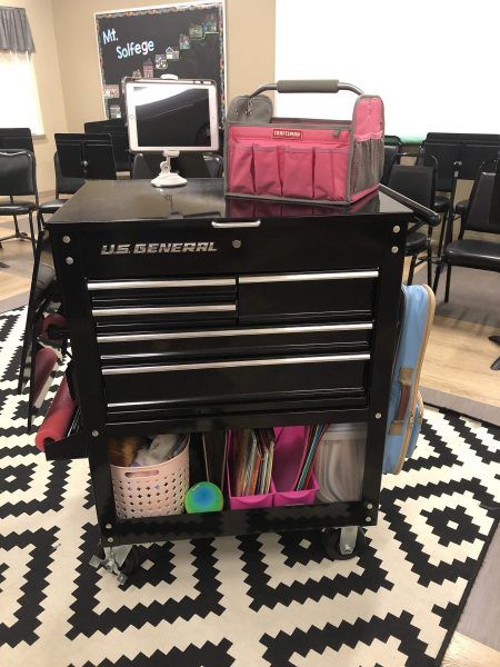 Principal Mobile Desk, Traveling Teacher Cart Organization, Traveling Teacher Organization, Floating Teacher Cart, Mobile Classroom Cart Traveling Teacher, Teaching From A Cart, Traveling Teacher Cart, Teacher Cart Organization, Teacher Cart Ideas