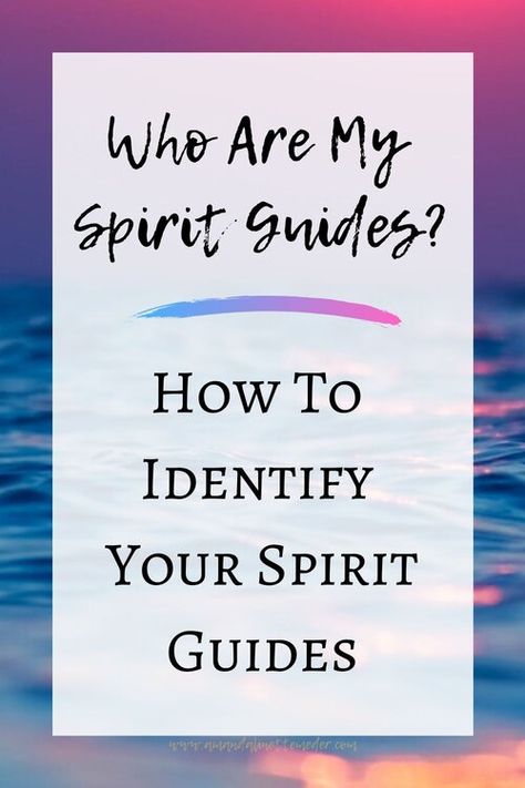 How To Identify Your Spirit Guides. Photo of blue water waves with pink and purple air space above by    Jack B    on    Unsplash    with text overlay of title. Thanking Your Spirit Guides, Who Is My Spirit Guide, Taurus Witch, Spirit Guide Signs, Spirit Guides Meditation, Spirit Guide Messages, Psychic Development Learning, Money Worries, Witchcraft Herbs