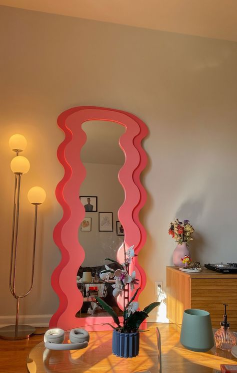 #HomeIdeas #Transforming #HomeStyle #HomeDecor #an #Oasis #Charm #Apartment #Eclectic #into #Eclectic #Embracing #Your #HouseGoals Ultrafragola Mirror Aesthetic, Funky Room Aesthetic, Room Pink Aesthetic, Home Cozy Aesthetic, Funky Apartment Decor, Eclectic Mirror, Mirror Decoration Ideas, Warm Room Aesthetic, Mirror Room Decor