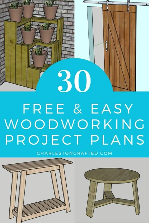 30 free easy woodworking project plans Restauration Hardware, Printable Woodworking Plans, Quick Woodworking Projects, Diy Wood Plans, Simple Diy Projects, Wood Projects Plans, Woodworking Plans Beginner, Wood Projects For Beginners, Woodworking Project Plans