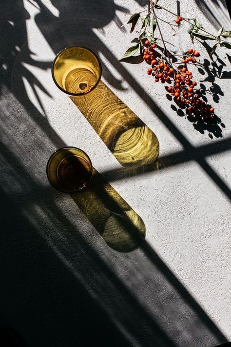 Glass Shadow, Rustic Food Photography, Light And Shadow Photography, Glass Photography, Product Styling, Vintage Props, Shadow Photography, Dappled Light, Food Photography Inspiration