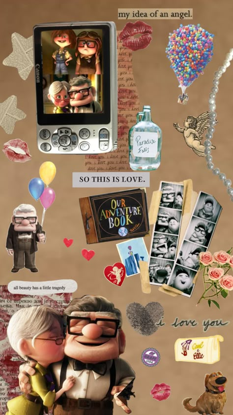 Valentines Day Scrapbook, Up Carl Y Ellie, Nostalgic Movies, Up Carl And Ellie, Up Pixar, Anniversary Book, Our Adventure Book, Wedding Disney, Up Disney