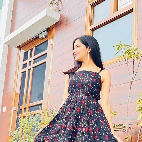 Ankita Sangwan | Fashion blogger on Instagram: "Loved the fit and fabric of the dress. There are only a few dresses which can be this good. Considering the price of the dress. Got this from @meeshoapp . . . . . . . . . . #dress #blackdress #floral #floraldress #lbd #littleblackdress #meesho #meeshohaul #meeshofinds #meeshodress #summerdress #summervibes #summertime #meeshofashion #meeshodress #girlish #girls #fashionista #fashionaddict #addictedtodresses #dressaddict #sangwanankita" Ankita Sangwan, Fashion Addict, Floral Dress, The Dress, Fashion Blogger, Little Black Dress, Black Dress, Blogger, Summer Dresses