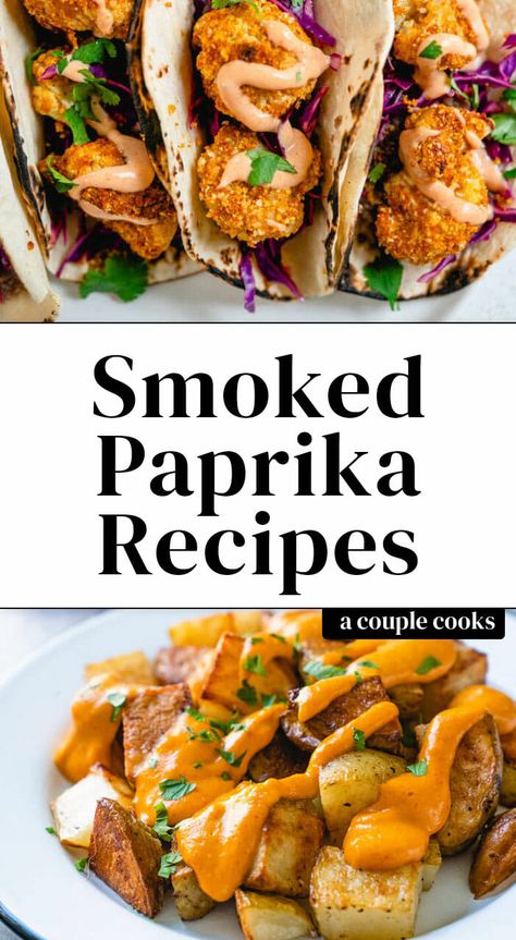 Smoked paprika deserves a spot in any spice drawer; it has an irresistible subtle smoky flavor. Here are the best smoked paprika recipes for using up a jar! #smoked #paprika #spanish #recipes Easy Paella, Paprika Recipes, Traditional Spanish Recipes, Vegan Pot Pies, Vegetarian Meatballs, Bbq Jackfruit, A Couple Cooks, Yum Yum Sauce, Paella Recipe