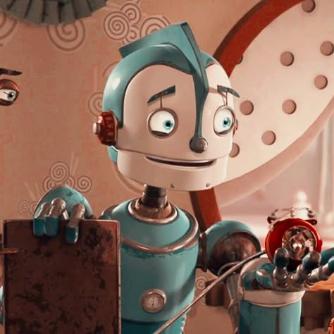 Rodney Copperbottom, Robots 2005, Robot Icon, Male Cartoon Characters, Red Robot, Meet The Robinson, Blue Sky Studios, Robot Cartoon, I Robot