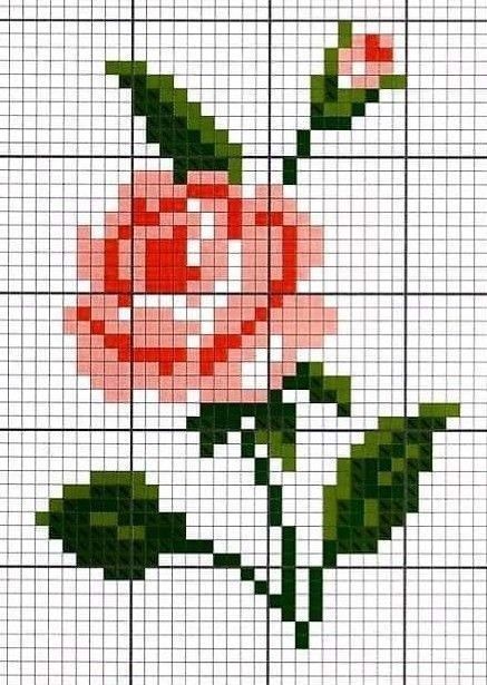 Lace Drawing, Rose Cross Stitch Pattern, Easy Cross Stitch Patterns, Pola Kristik, Cross Stitch Patterns Flowers, Mini Cross Stitch, Pola Sulam, Cross Stitch Borders, Cross Stitch Cards