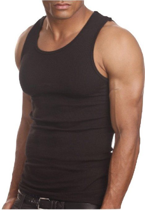 ToBeInStyle Men's A-Shirt Tank Top Muscle Shirt - Black Wife Beater Shirt, Wife Beaters, Undershirt Tank Top, Men's Workout, Muscle Shirt, Book Clothes, Muscle Shirts, Muscle Tank Tops, Men Fashion Casual Outfits