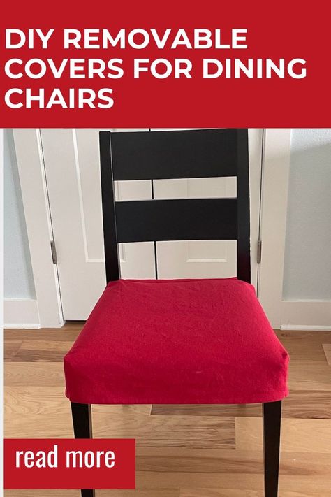 diy removable covers for dining chairs Dining Chair Covers Diy, Diy Chair Covers, Chair Seat Covers, Dining Chair Seat Covers, Slip Covers, Seat Covers For Chairs, Dining Chair Covers, Old Chair, Diy Chair