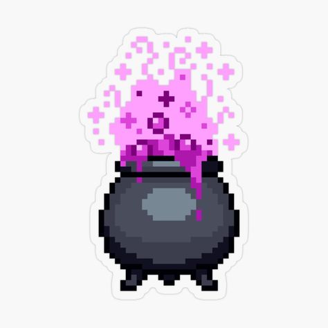 Get my art printed on awesome products. Support me at Redbubble #RBandME: https://www.redbubble.com/i/sticker/Cauldron-Pixel-art-Purple-by-JulesDoodles03/164845966.O9UDB?asc=u Pixel Art Purple, Pixel Art, My Art, Art Prints, Purple, For Sale, Art