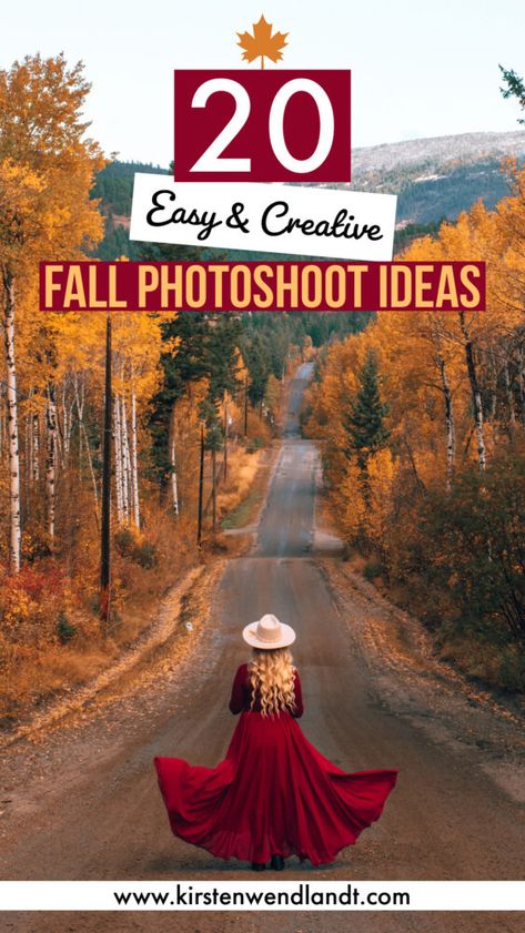 20 Creative Fall Photoshoot Ideas - Fall Photography Inspiration