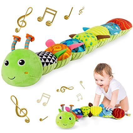 Sumobaby Infant Baby Musical Stuffed Animal Activity Soft Toys with Multi-Sensory Crinkle, Rattle and Textures, for Tummy Time Newborn 0-3-6-12 Months Boys, Girls, Caterpillar https://amzn.to/3fSlIqo via @amazon Tummy Time Newborn, Caterpillar Toys, Baby Tummy Time, Baby Stuffed Animals, Toddler Education, Baby Toys Rattles, Music Toys, Newborn Toys, Animal Activities