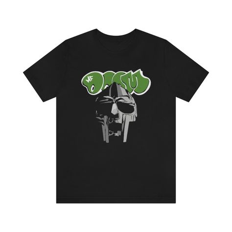 Mf Doom T-shirt, Mf Doom Shirt Mf Doom Shirt, Mf Doom T Shirt, Doom Mask, Mf Doom, Fits Aesthetic, Sympathy Gifts, Jersey Shorts, Cotton Fiber, Black Tshirt