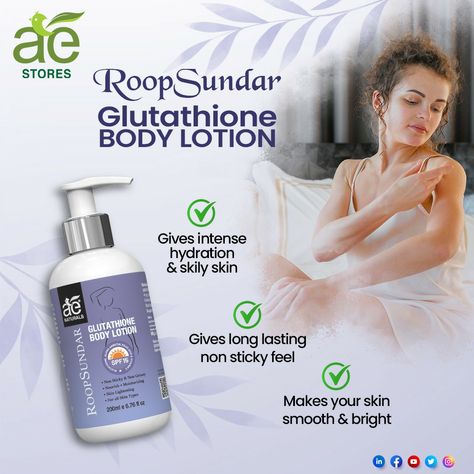 Product: AE Naturals RoopSundar Glutathione Body Lotion.
#aenaturals #aestores #hanumanthanagara #sbmcolony #bsk1ststage #bengaluru560050  #basavanagudi #premiumcosmetics #trending #viral #love #picoftheday #productpic #bodylotion #exclusive #offer #bengaluru Body Lotion Ads, Onion For Hair, Skin Lightener, Beauty Gadgets, Amazon Beauty Products, Our Legacy, Natural Home, Skin Health, Energy Drinks