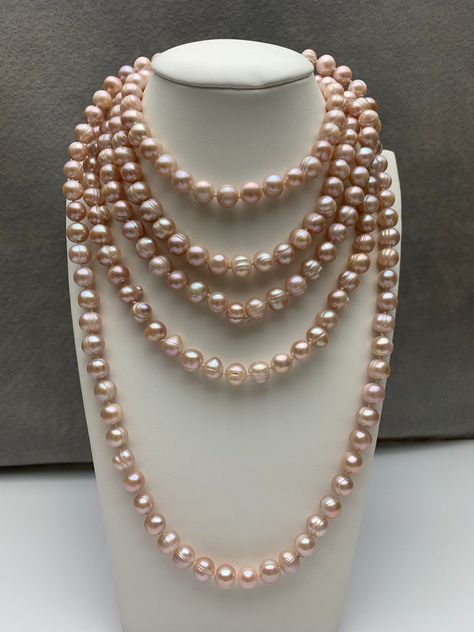 Long Pearl Necklace, Necklaces Long, Fancy Jewelry Necklace, Long Pearl Necklaces, Wear Necklaces, Pearl Necklaces, Freshwater Pearl Necklaces, Bridal Pearls, Garnet Gemstone