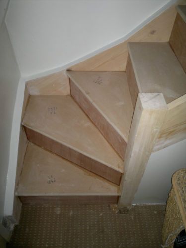 Winder Stairs, Stairs Hallway, Staircase Kits, Loft Staircase, Attic Staircase, Stairs Landing, Tiny House Stairs, Attic Loft, Building Stairs