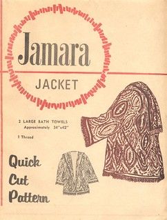 Jamara Jacket Pattern | Awesome vintage jacket pattern that … | Flickr Crafts To Sew, Kimono Sewing Pattern, Kimono Sewing, Tops To Sew, Bed Jackets, Towel Clothes, Towel Poncho, Marla Singer, Beach Jacket