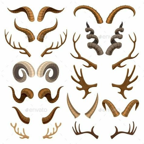 Antler Illustration, Goat Horns, Creature Concept Art, Creature Concept, Wild Animal, Drawing Reference Poses, Art Tips, Creature Design, Creature Art