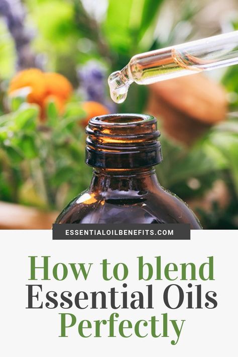 When you're new to essential oils, it can be confusing how to blend essential oils and what essential oils mix well together. Here's how to blend essential oils perfectly. #essentialoils #essentialoilblends #oilblends Essential Oil Beauty, Essential Oils Guide, Essential Oil Blends Recipes, Essential Oil Mixes, Essential Oil Benefits, Healing Oils, Oil Mix, Essential Oil Diffuser Blends, Oil Diffuser Blends