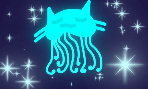 Jellyfish Xenogender, Cat Gender, Sleepy Cats, Different Flags, Girl Drawings, Sleepy Cat, Pride Flags, Pokemon Cards, Deep Sea