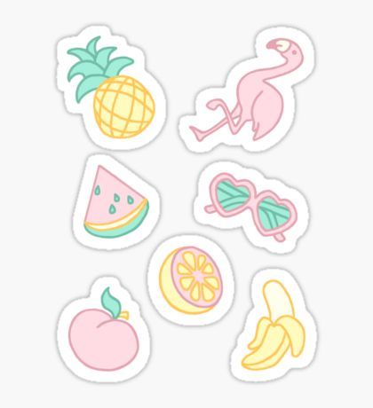 Pegatina Pastel Paradise Pegatinas Tumblr Sticker, Stickers Cool, Homemade Stickers, Tumblr Stickers, Hydroflask Stickers, Flower Doodles, Stickers For Sale, Kawaii Stickers, Naha