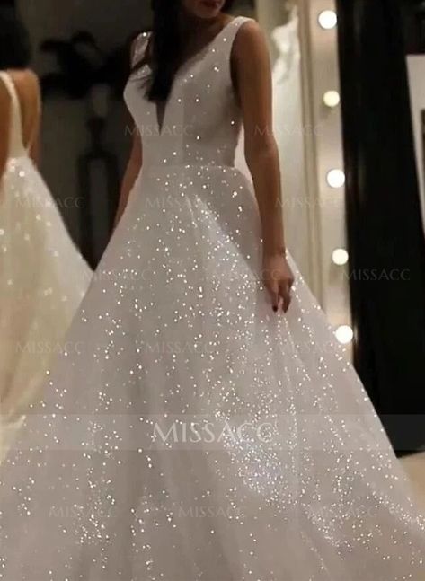 Sparkly Sequined Princess Open Back Wedding Dresses Open Back Wedding Dresses, Witchy Wedding, Open Back Wedding, Open Back Wedding Dress, Back Wedding Dress, Mom Dress, Online Wedding Dress, Evening Dresses Prom, Bridal Gown